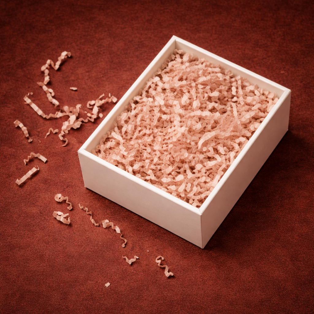 Pink shredded paper gift box filler NZ