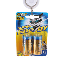 C Battery pack with FlyCat Carbon Battery branding, ideal for medium-drain devices like toys and flashlights.