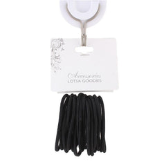 Black Thin Hair Tie(20PCS,New)