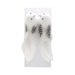 Feather Fake Bird – Decorative Plant Companion(2PCS/24A140) - charming decorative birds for indoor greenery.