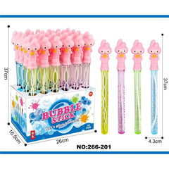 Cute Character Bubble Wand – 37CM Giant Bubbles in assorted colors, ideal for kids' parties and outdoor fun, 14 pieces.