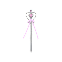 ✨ Princess Magic Wand – 3 Sparkly Colors for Little Royals! with heart design and pink ribbon.