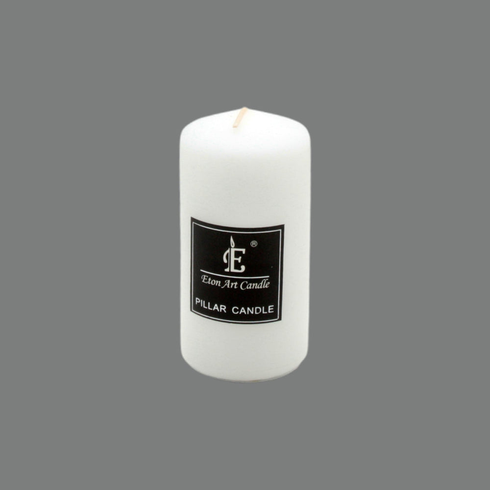 White Pillar Candle(5*10CM) - simple and sleek design, perfect for home use and events.