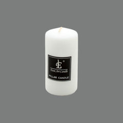 White Pillar Candle(5*10CM) - simple and sleek design, perfect for home use and events.