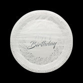 Happy Birthday G.Plate(23CM,10PCS) - decorative party plates for celebrations.