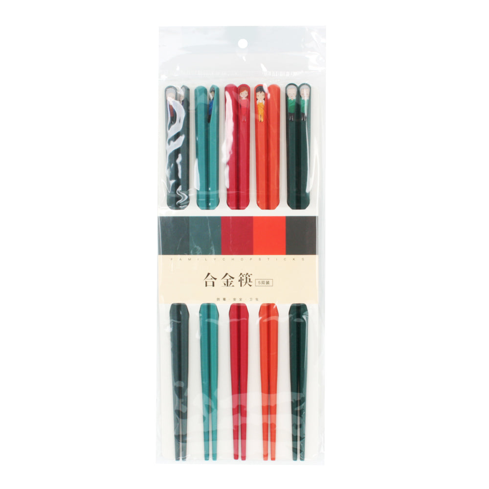 chopsticks set reusable dining chopsticks assorted colours kitchen tableware nz stock