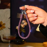 Rhinestone Wrist Strap for Phones – Elegant Diamond-Look Lanyard with Keyring | NZ Based