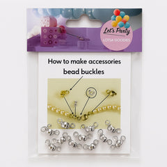 Bead Clasps (3-Way Buckles) – For DIY Necklaces & Bracelets package with bead buckles and accessories instructions.