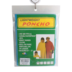Kids Rain Poncho – Lightweight & Waterproof packaging showcasing durable waterproof vinyl and bright colors.