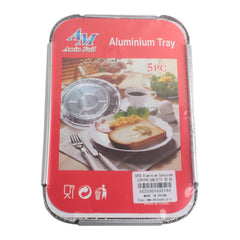 5PCS Aluminium Container(15*22*4.5CM/2171)