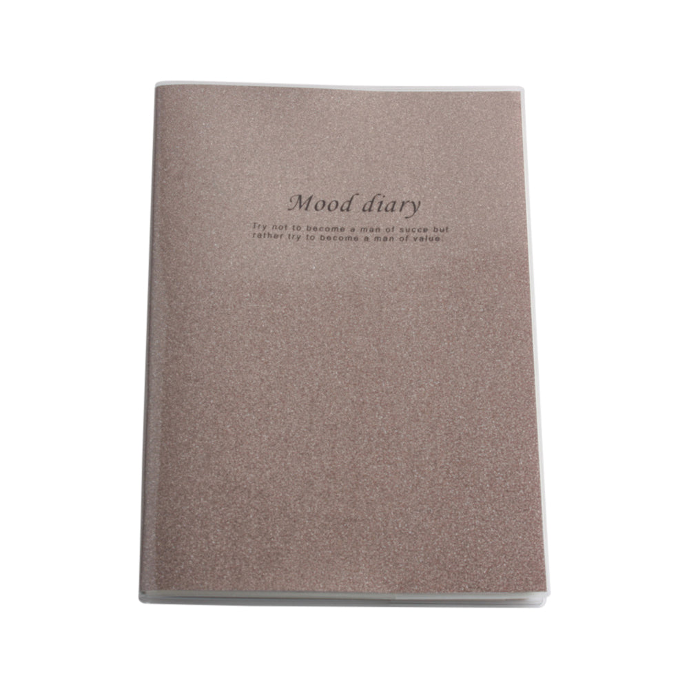 Glitter Note Pad(A5/14.5*20.8CM) with stylish glitter detail and motivational quote on the cover.