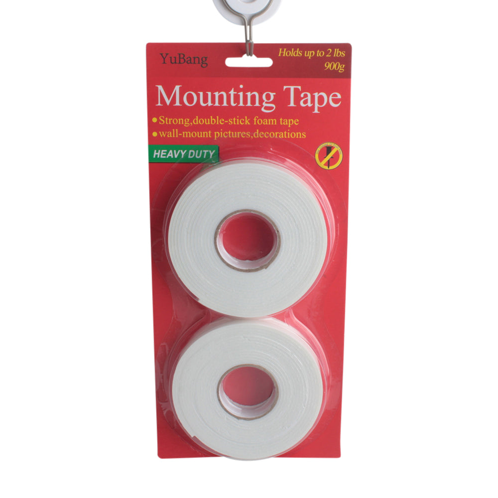 Double Sides Tape(1.8CM*3.2M) packaging showing heavy-duty double-stick foam tape for mounting.