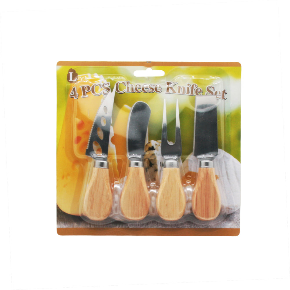 cheese knife set 4pcs stainless steel cheese knives platter serving utensils nz stock