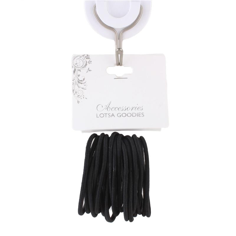 Black Thin Hair Tie(20PCS,New)