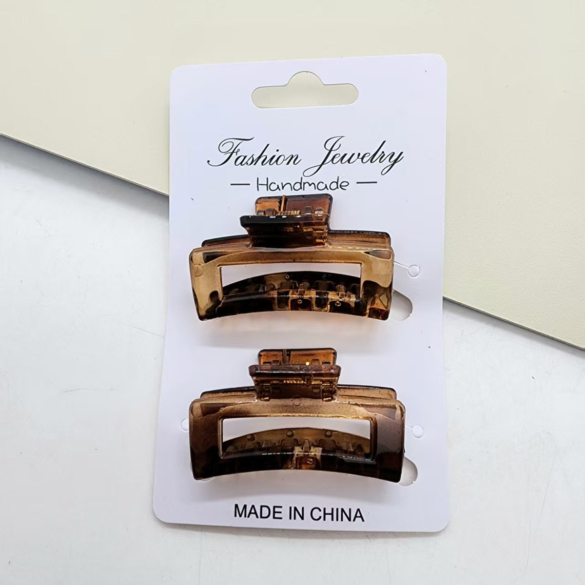 Hallow Rectanle Hair Claw Clip(2PCS/4.5CM)