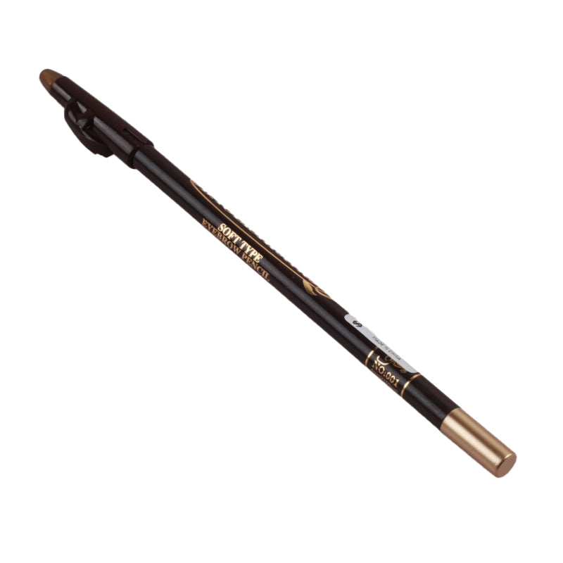Eyebrow Pencil(Coffee) in sleek black packaging with a golden tip, ideal for defining and shaping eyebrows.