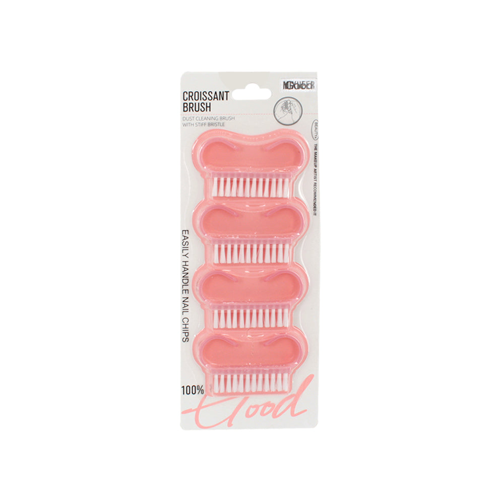 4PCS Nail Brush (GM-85058) - Set of four pink nail brushes for easy grooming and nail art application.