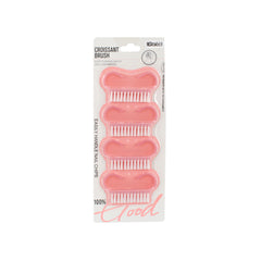 4PCS Nail Brush (GM-85058) - Set of four pink nail brushes for easy grooming and nail art application.