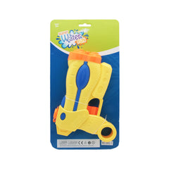 Water Gun 21CM in yellow and blue packaging for fun water play.