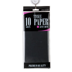 Tissue Paper (20"*26"/51*66CM) 10 Sheets Black pack showing premium quality.