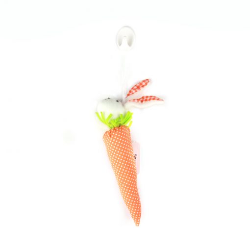 Cute plush Fluffy Rabbit toy with a carrot, perfect for kids and as a decorative item.
