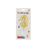 Birthday No Candle Gold