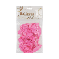 Q.Balloon(20PCS)Pink pack of decorative balloons for parties in bright pink color.