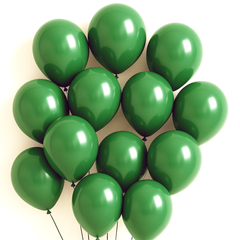 Q Balloon (20PCS),D.Green - A collection of 20 dark green latex balloons for elegant party decor.