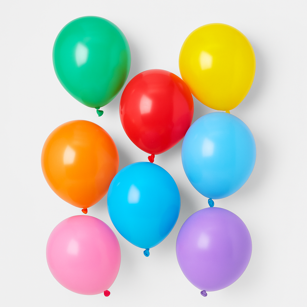 Q.Balloon(20PCS)Mixed assorted balloons in vibrant colors for parties and celebrations.