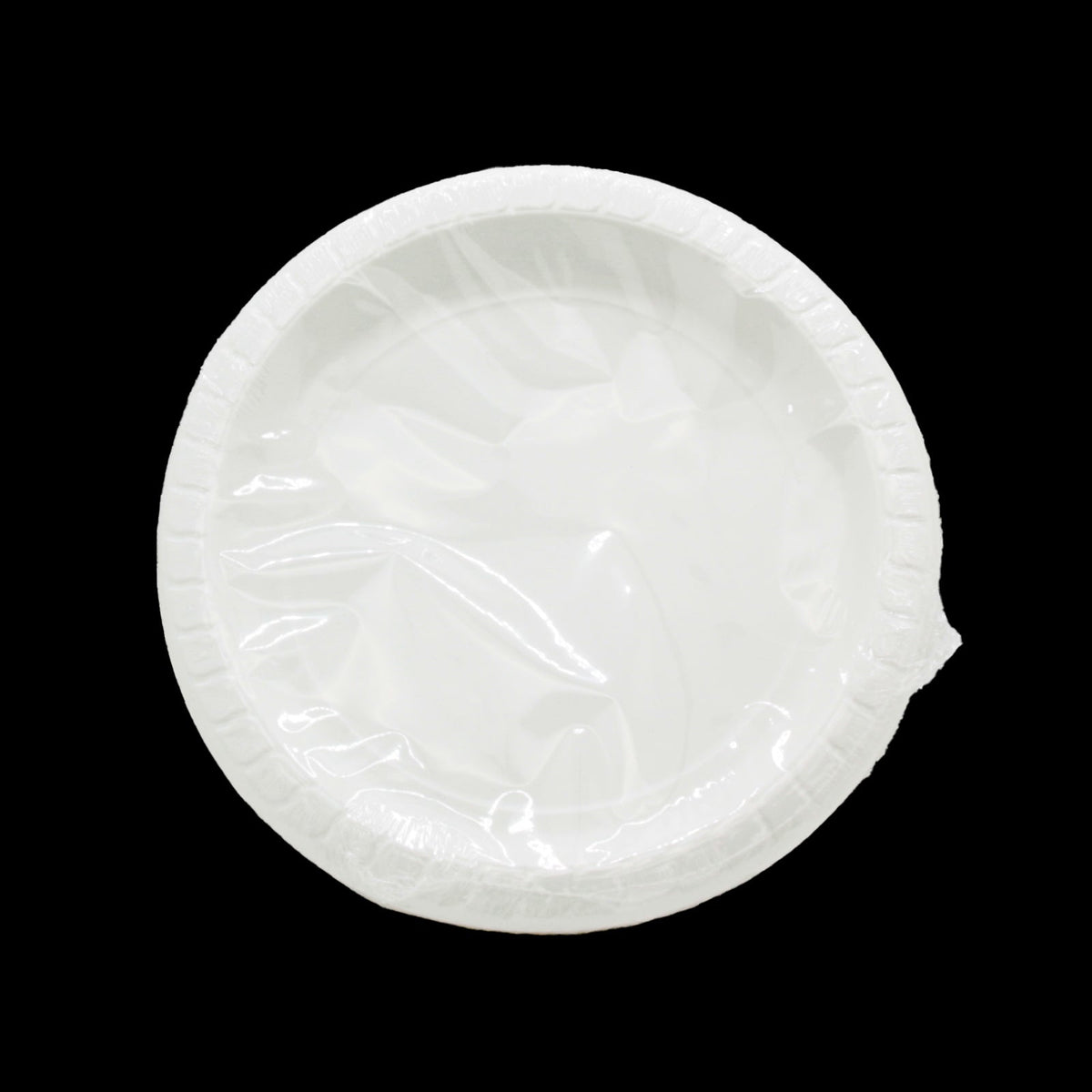 Party Plate(10PCS/18CM) - white disposable paper plate, ideal for parties and gatherings.