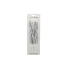 Metallic Twisted Birthday Candles 16CM
