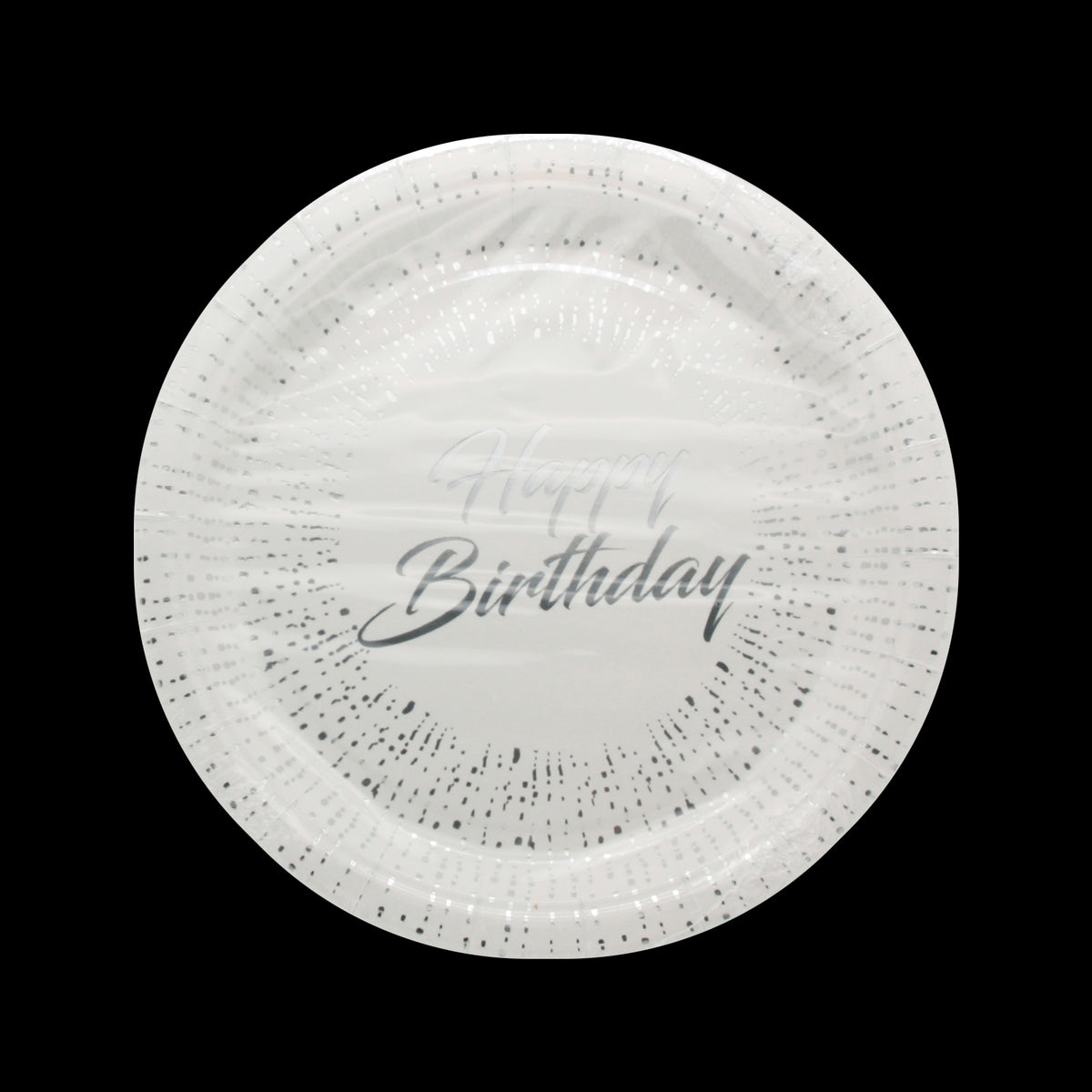 Happy Birthday G.Plate(23CM,10PCS) - decorative party plates for celebrations.
