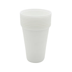 Stack of white Party Cup(902/10PCS) ready for any festive occasion.