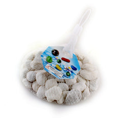 White Stone (N/500G) package containing decorative white stones in a net.