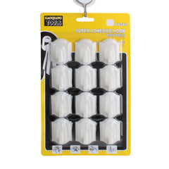 Product packaging for 🧲 Super Adhesive Wall Hooks (12PCS) – Heavy Duty, No Drilling, Damage-Free.