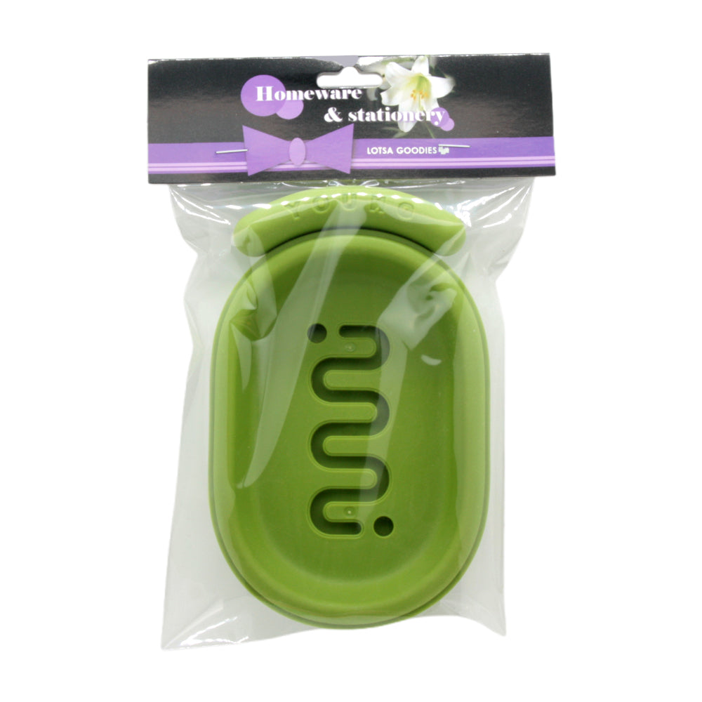 Soap Container Tray in green packaging for organized soap storage and clean bathroom spaces.