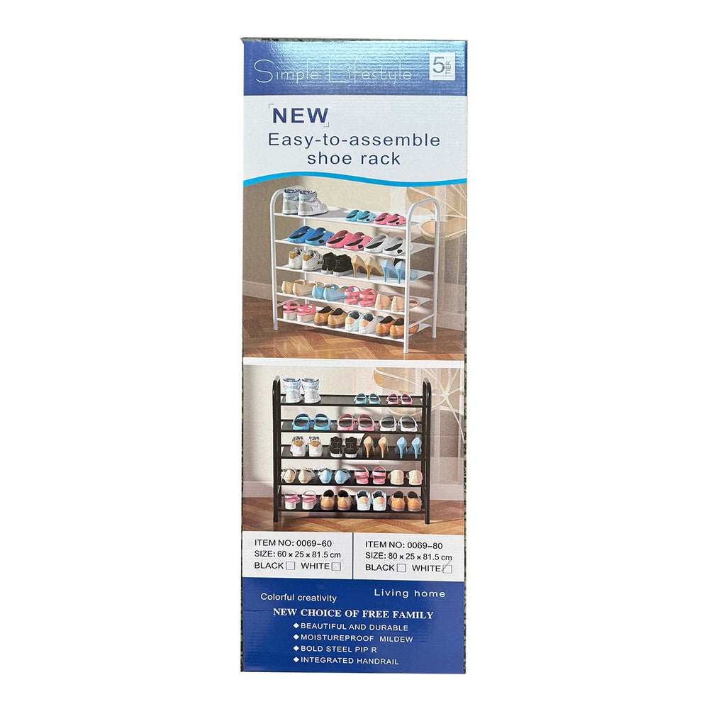 👟 Multi-Tier Shoe Rack – Space-Saving Organizer with easy assembly, showcasing multiple shoe storage options.