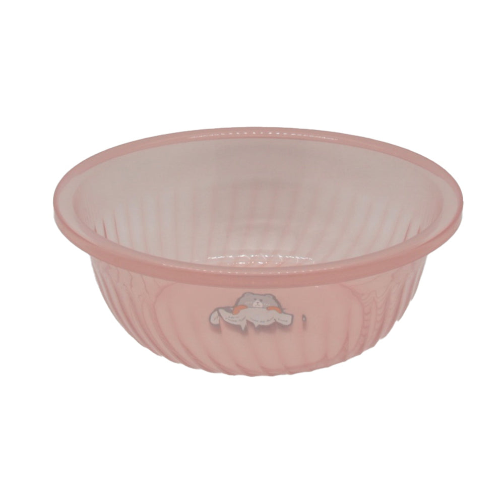 Multi-Purpose Wash Bowl in soft pink color, perfect for various household tasks and versatile use.
