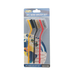 Metal Brush(3PCS) wire brush set featuring three durable brushes for cleaning and scrubbing tasks.
