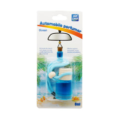 Automobile Perfumer – Car Hanging Air Freshener in Ocean scent, compact bottle for refreshing vehicle interiors.