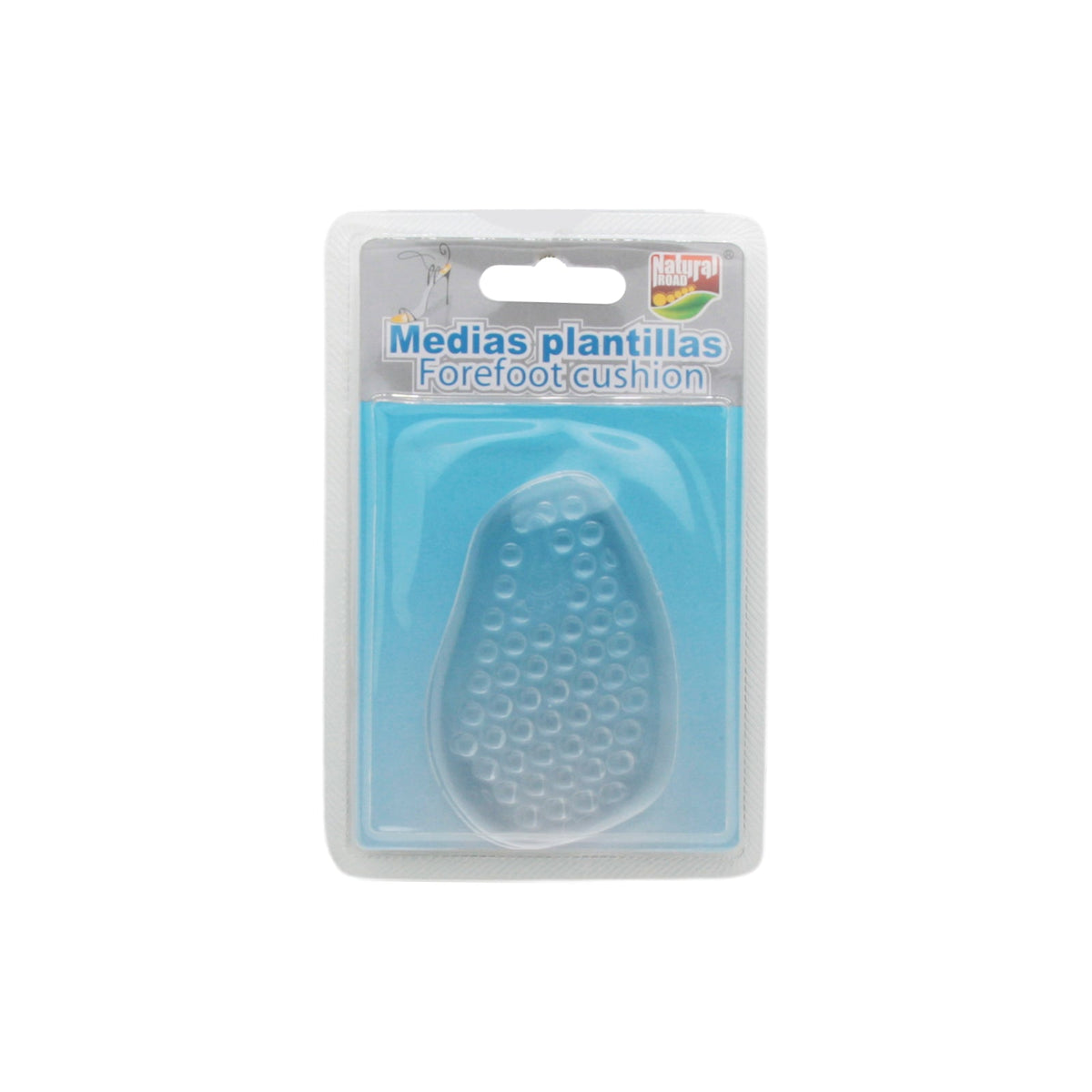Forefoot Gel Cushion Pads – Pressure Relief & Comfort in packaging, featuring soft gel design for shock absorption.