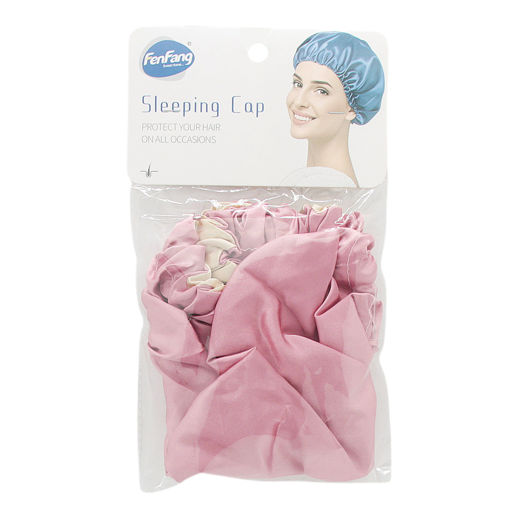 Hair Bonnet in pink and blue packaging, perfect for protecting your hair during sleep.