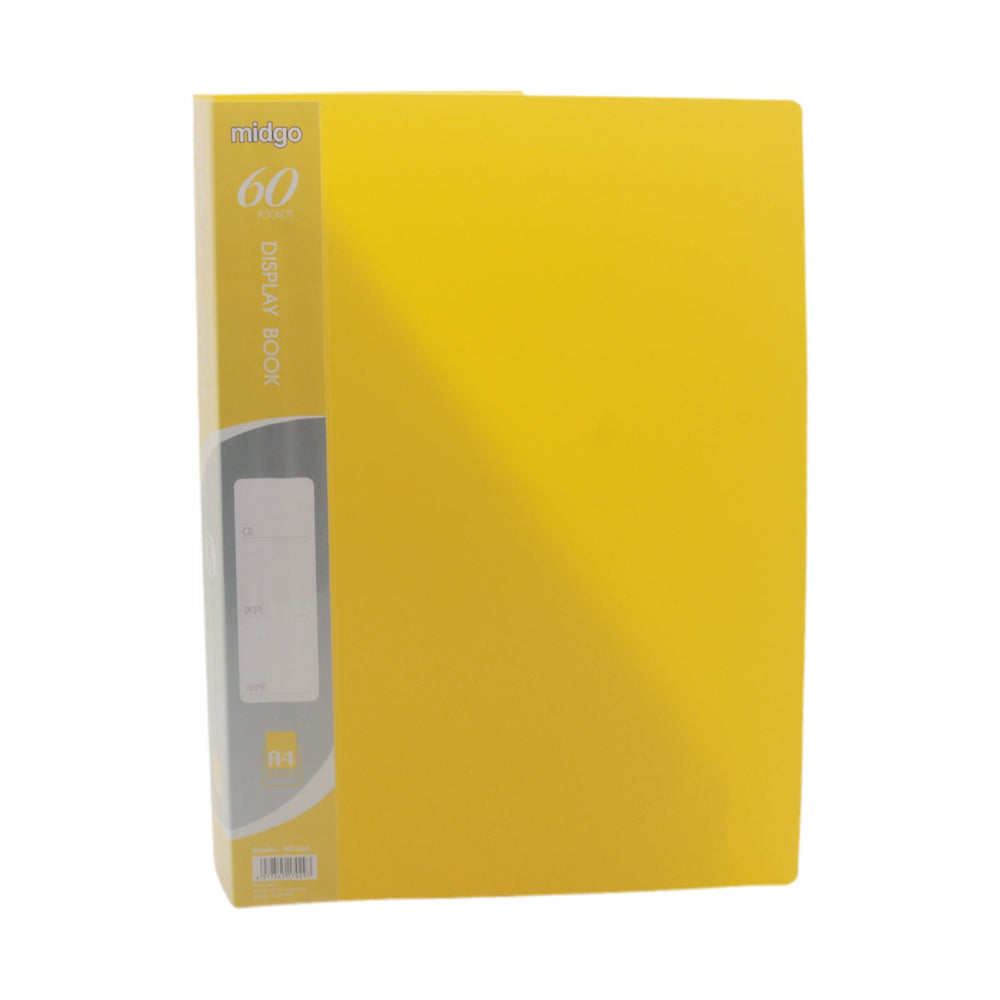 Pocket File(60) in bright yellow, perfect for organizing documents and notes efficiently.