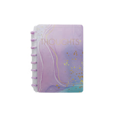 A5 Note MB in a stylish design with the word 'THOUGHTS' printed on the cover, perfect for note-taking.