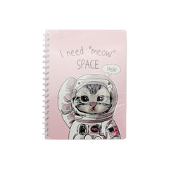 B5 Note AM featuring a cute cat in an astronaut suit with the phrase 'I need 
