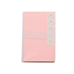 Envelopes(5PCS/Q.C) pack with pink color and thank you stickers for gifts and correspondence.