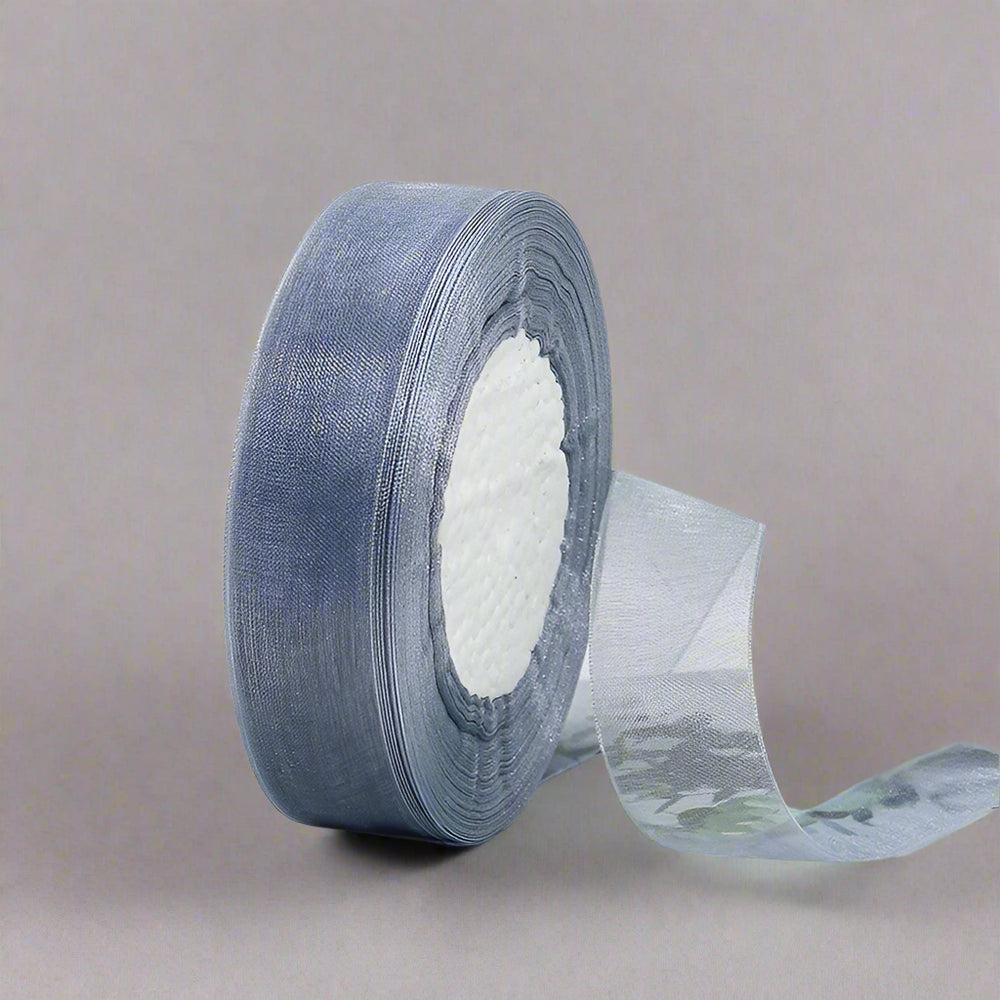🎀 Sheer Organza Ribbon – Elegant & Versatile Finish on a roll with delicate texture and soft shimmer.
