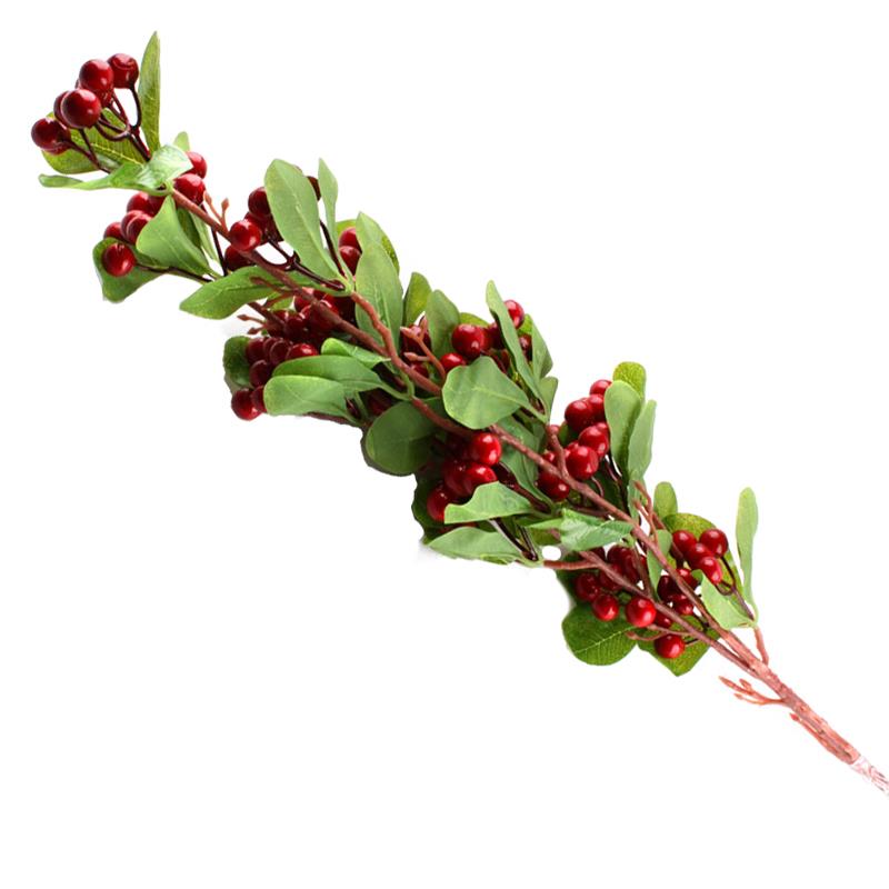 Red Berry floral arrangement with vibrant red berries and green leaves, perfect for home decor.