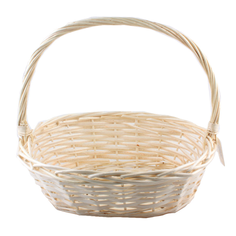 Natural Cane Basket – Size M (33×24×12CM/NC18-39) for gift packaging and home organization.
