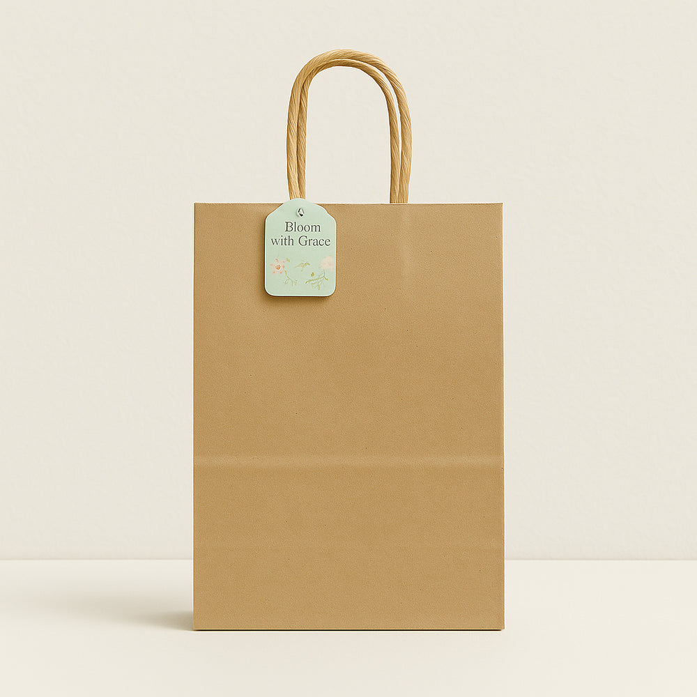 Craft Solid Colour Bag(3PCS/27*22*11) - sturdy, elegant paper bag with strong handles, ideal for gifts and retail.
